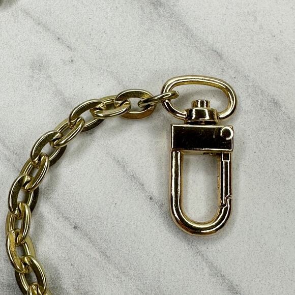 Gold Tone Chain Purse Strap 41" Crossbody Shoulder Bag Replacement ✨ - Picture 11 of 11